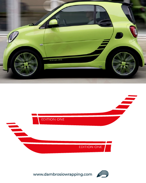 Smart Brabus Side Stripes Kit - Edition One