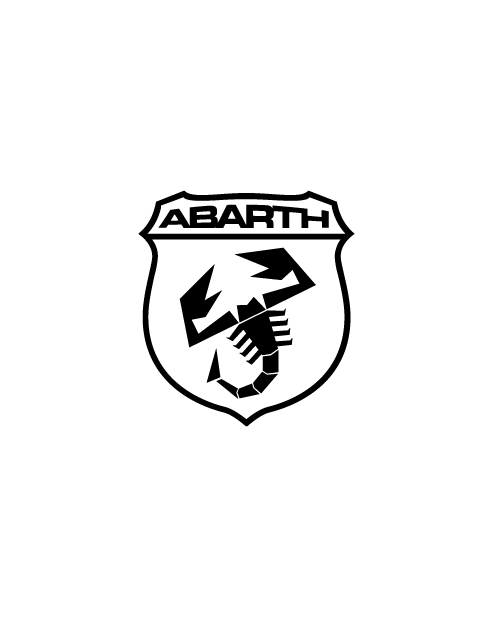 Stylized Abarth Logo Emblem Sticker