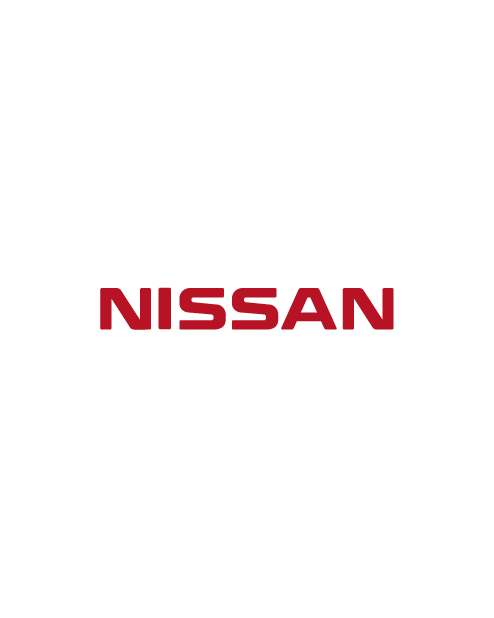 Nissan Lettering Sticker - Red