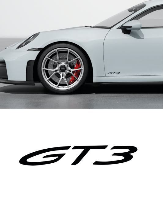 Adesivo Porsche Logo Scritta "GT3" Sportello
