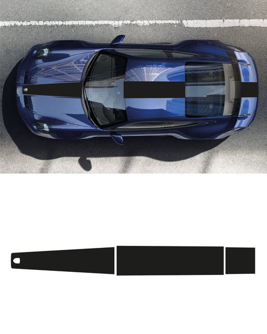 Kit adesivi Aerokit "Maranello" compatibili con Porsche 911 GT3 - Cofano - Tetto - Spoiler