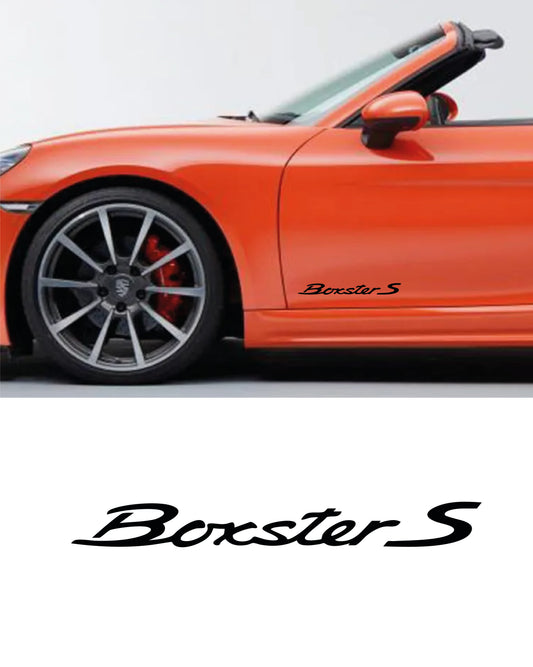 Adesivo Porsche Logo Scritta "Boxster S" Sportello