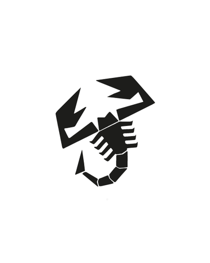 Kit Adesivo Tetto Abarth - Scorpione Nero