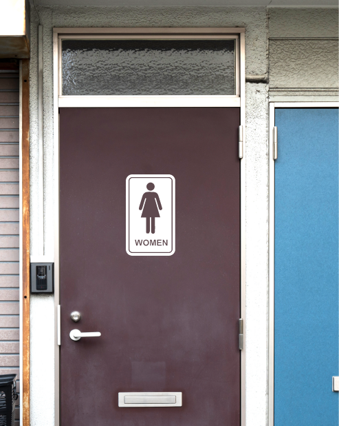 Adesivo servizi igienici "Women"