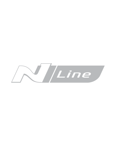 Hyundai "N Line" Logo Sticker - Gray