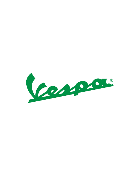 Green Vespa Logo Sticker