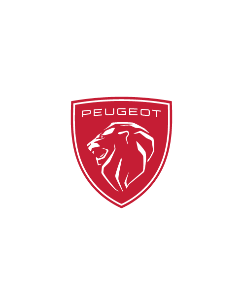 New Peugeot Emblem Sticker - Red