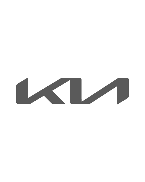 New "Kia" Logo Sticker - Gray