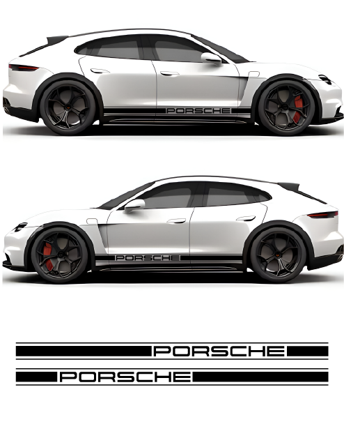 Side strip kit compatible with Porsche Taycan