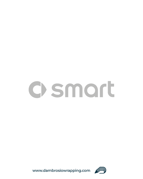 Smart Logo Sticker with Emblem - Grey