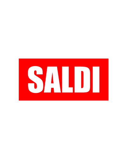 Adesivo "SALDI" con contorno