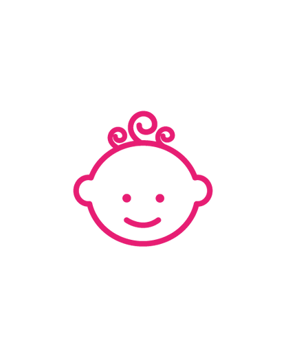 Adesivo Volto stilizzato Bambino/Neonato sorridente