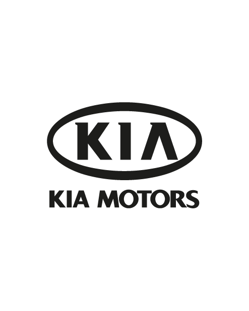 Adesivo Logo "Kia Motors" - Nero