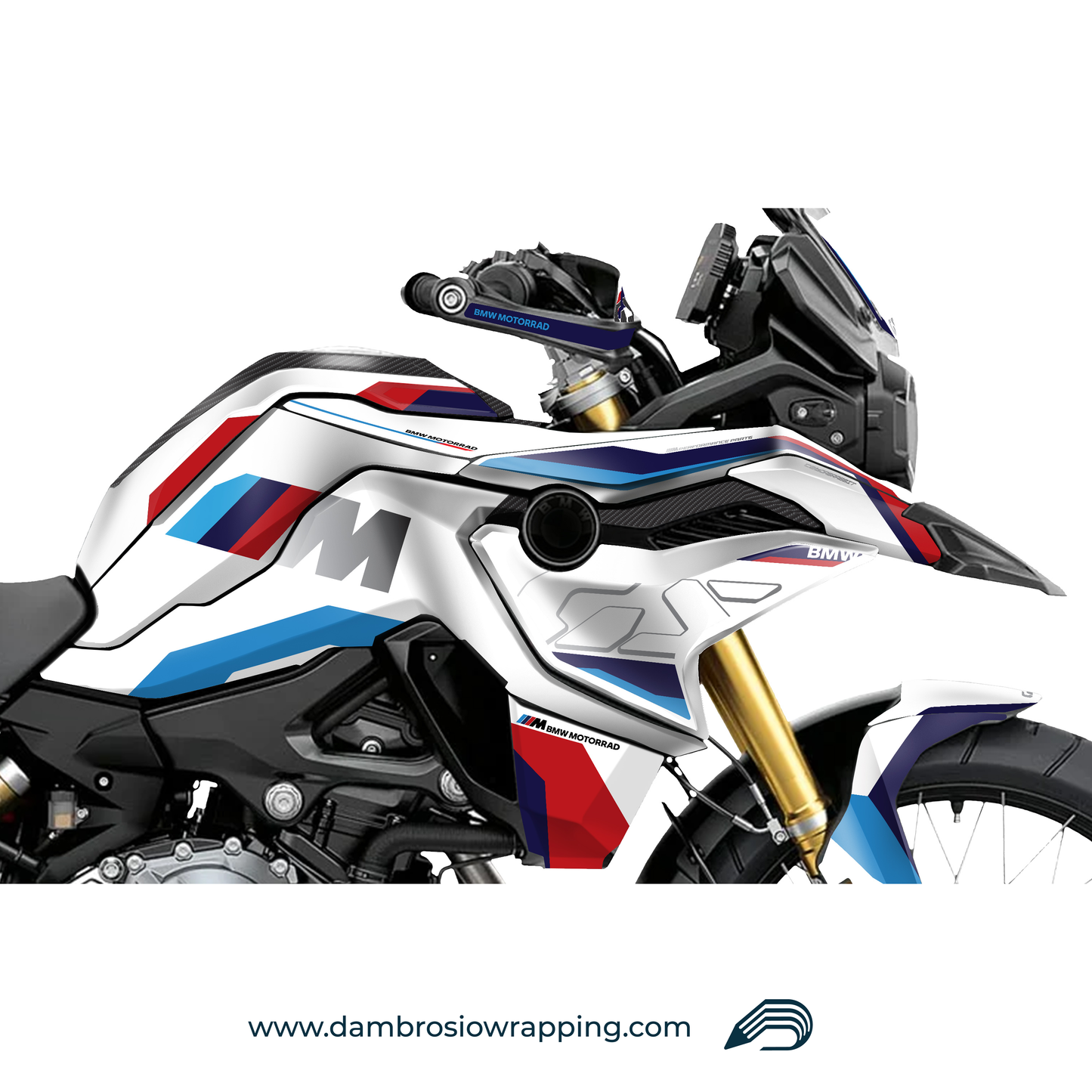 Kit Grafiche Adesivi Carene - BMW F850GS/F750/F800GS (2017~) - (MC-W)