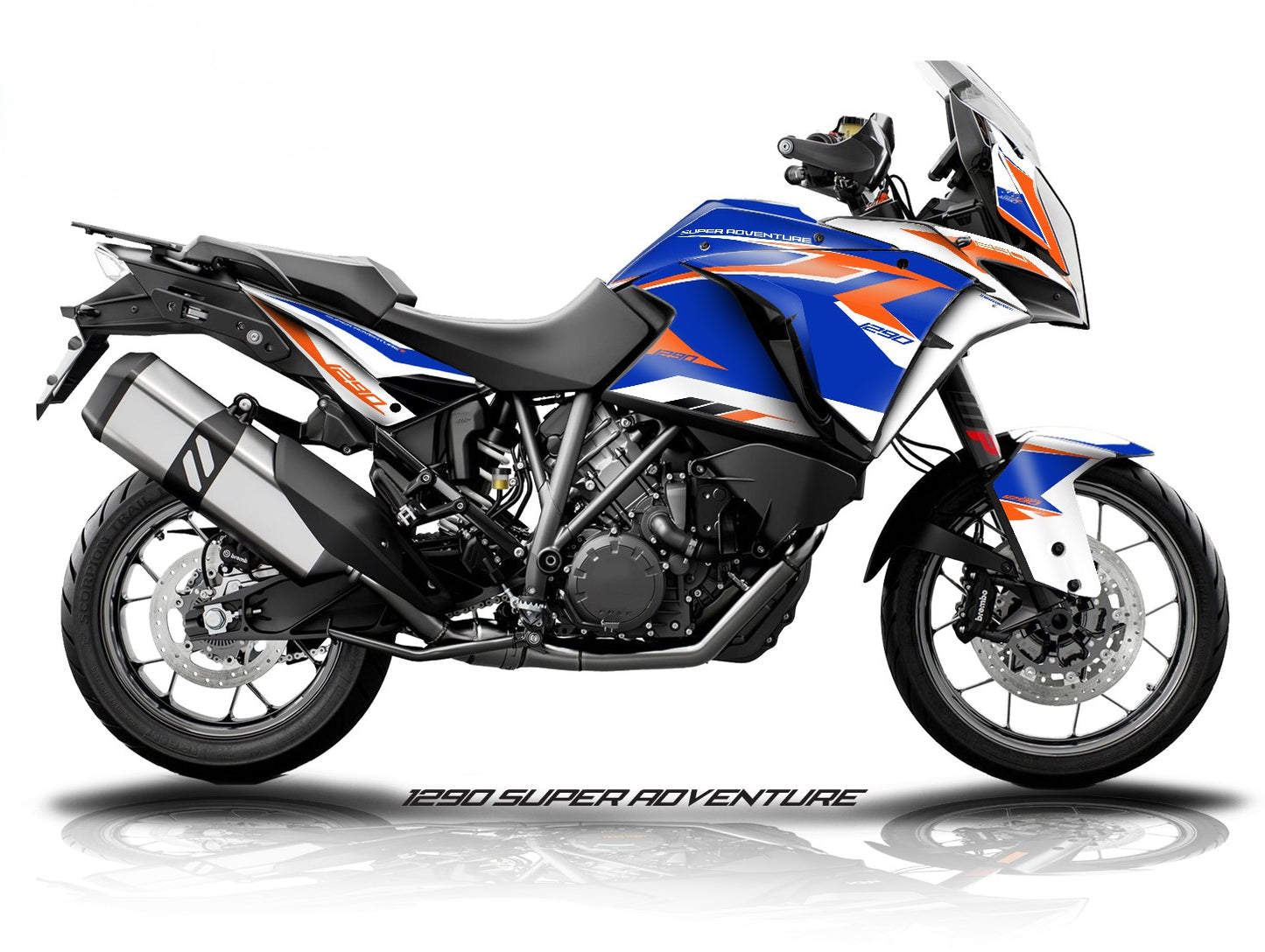 Kit Grafiche Adesivi Carene - KTM 1290 Super Adventure (2017~2020) - (RF-WB)