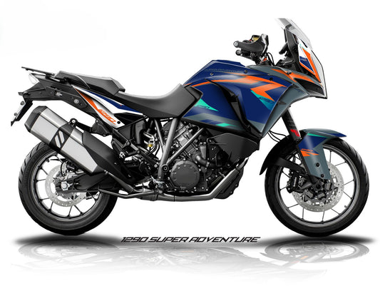Kit Grafiche Adesivi Carene - KTM 1290 Super Adventure (2017~2020) - (RF-WS)