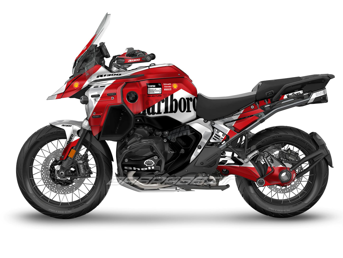 Kit Grafiche Adesivi Carene - BMW R1300GS ADV (2024~) - (MLB-W)