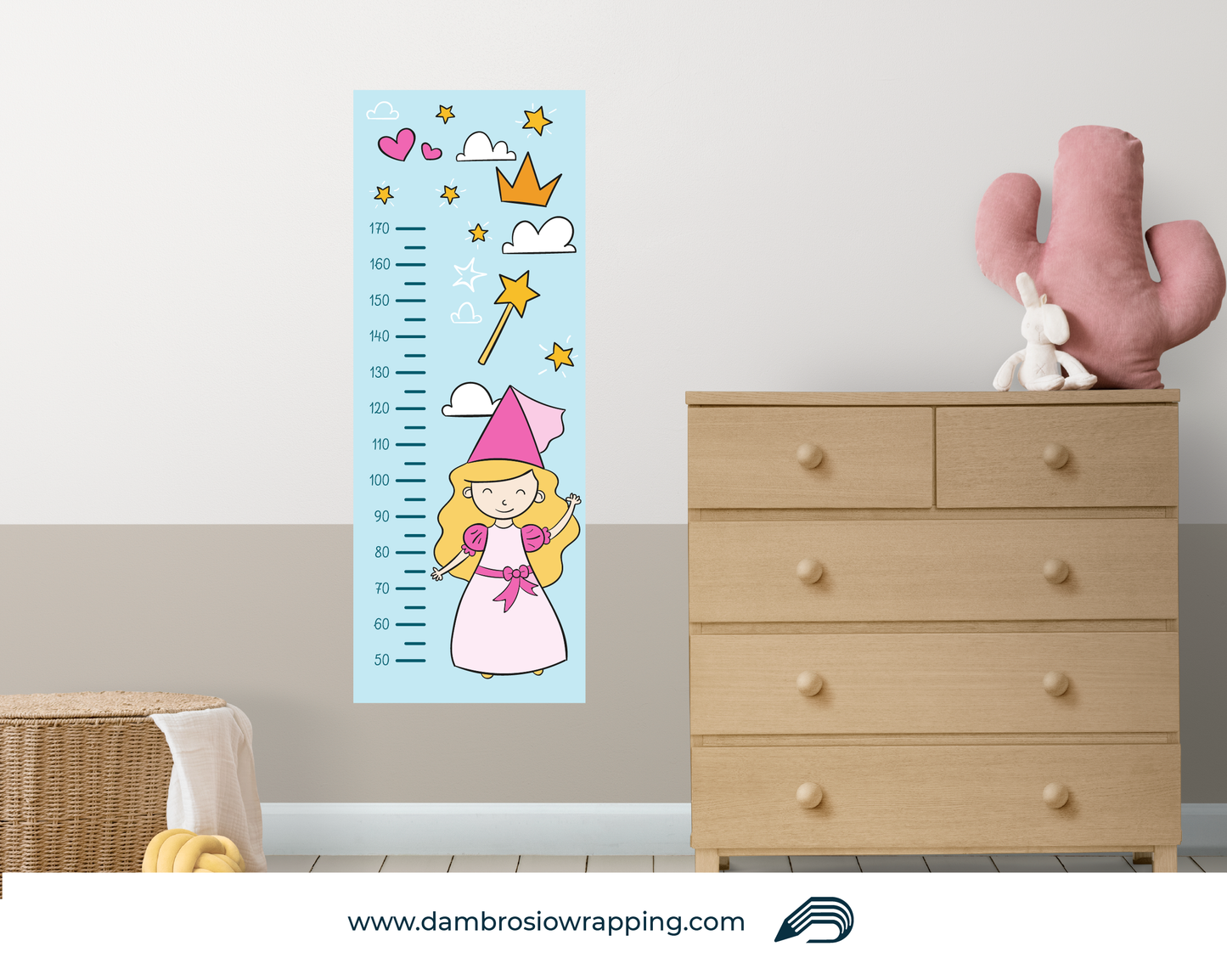 Adesivo Murale - Metro per Bambini "Fata"