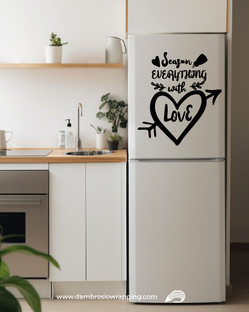 Adesivo per frigorifero - Condisco Tutto con Amore
