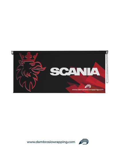 Tenda a rullo oscurante - SCANIA Emblema Rosso