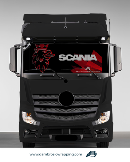 Tenda a rullo oscurante - SCANIA Emblema Rosso