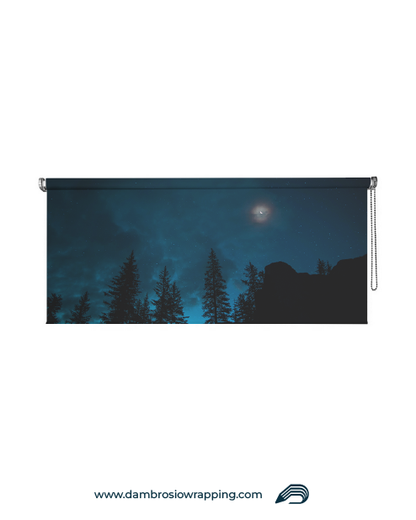 Blackout Roller Blind - Dark Forest Moon