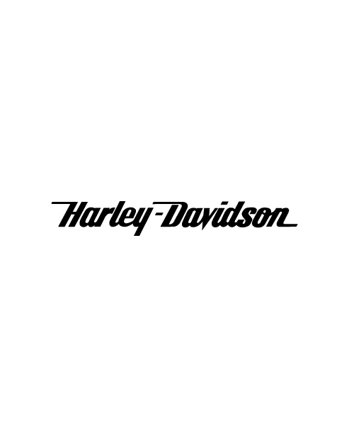 Adesivo scritta Harley Davidson