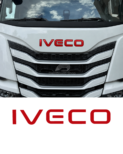 Adesivo Scritta "Iveco" per Fronte Cabina S-Way 500