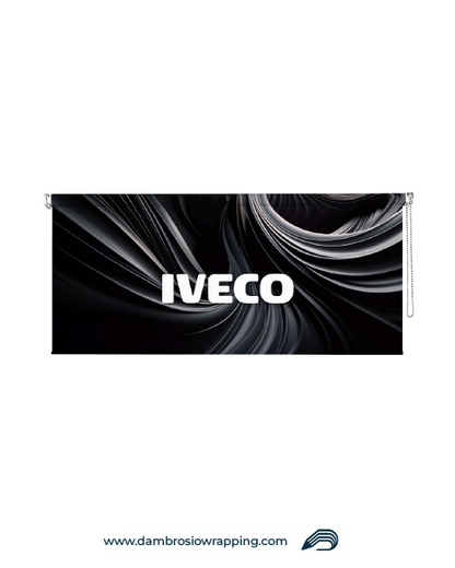Blackout Roller Blind - IVECO Seta Black
