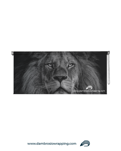 Tenda a rullo oscurante - Leone Bianco/Nero