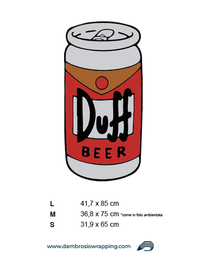 Adesivo per frigorifero - Birra in Lattina