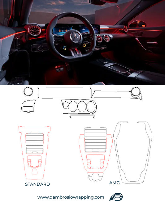 Kit Pellicola Protettiva Interni Mercedes - Classe A / Classe A AMG 2023