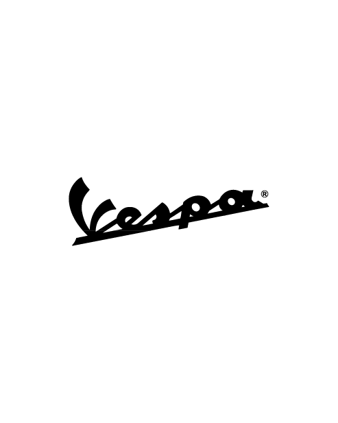 Adesivo Logo Vespa Nero
