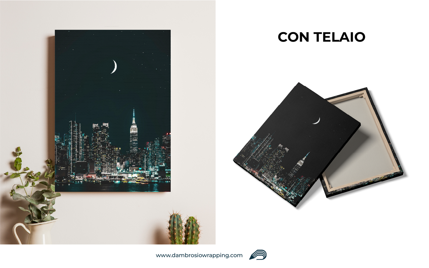 Tela / Quadro New York Luna