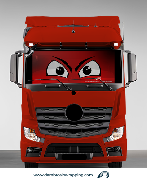 Blackout Roller Blind - Red Fire Eye