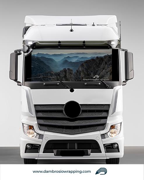 Tenda a rullo oscurante - Panorama Montagna