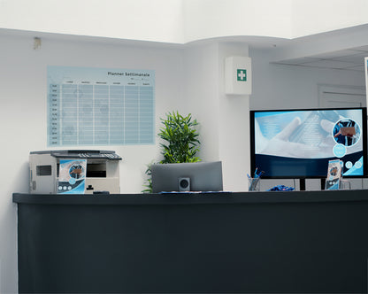 Lavagna Riscrivibile/Riposizionabile - Planner Settimanale per Studio Medico