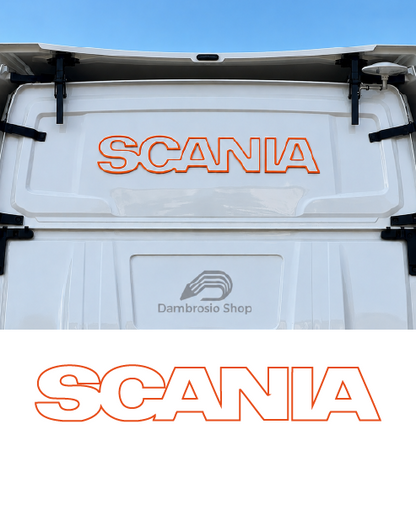 "Scania" Sticker for Rear of Truck