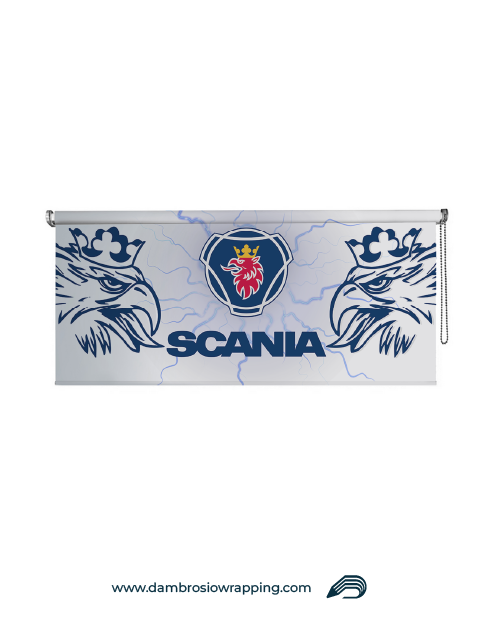 Tenda a rullo oscurante - SCANIA Tempesta Bianca