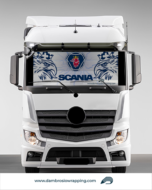 Tenda a rullo oscurante - SCANIA Tempesta Bianca