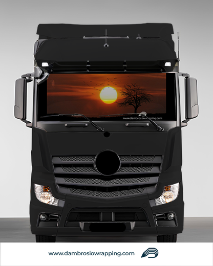 Tenda a rullo oscurante - Tramonto Africa